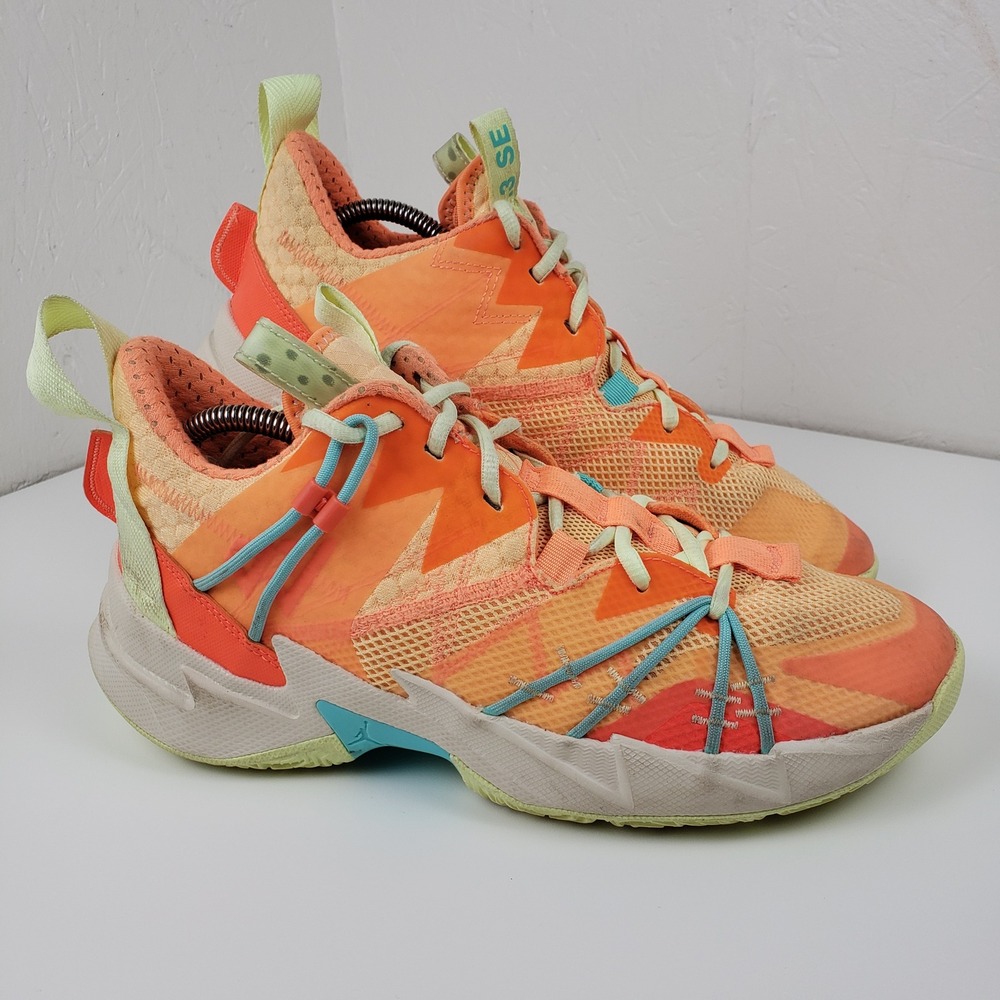 Jordan Why Not Zer0.3 SE Melon Tint Orange CK6611-800 Men's 9.5 Basketball Shoes